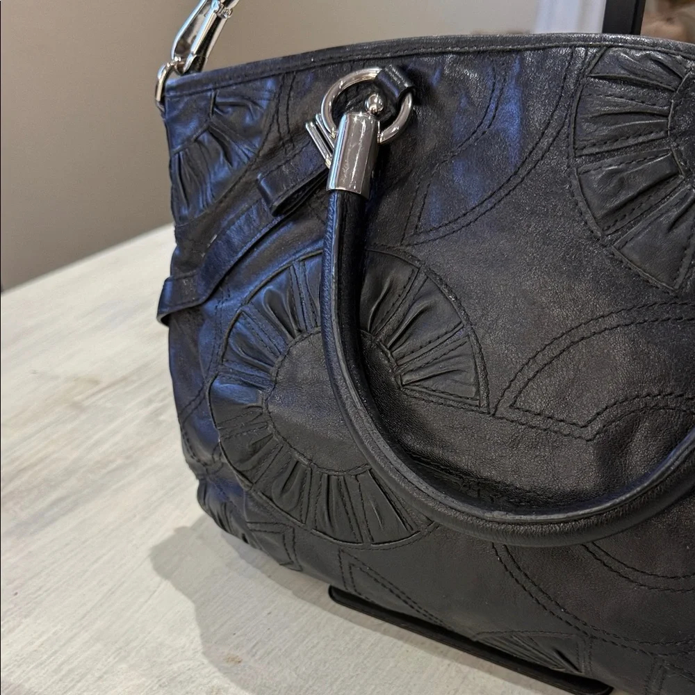 Coach Limited Edition Opt Art Maddison Sophia Leather Shoulder Bag